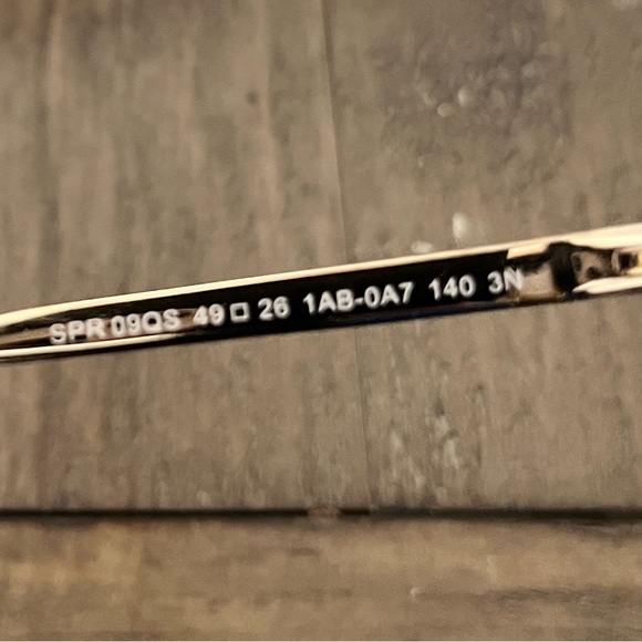 Prada 09QS 09 1AB-0A7 Black Gold Gray Gradient Sunglasses PR09QS - Picture 6 of 6